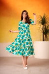 Cyraa By Nnk4509 Vichritra Silk With Floral Printed Frock Online Wholesale
